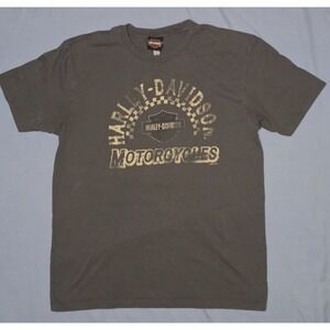 Harley Davidson T Shirt XL (Large) Men's Graphic Gray 2022 Skeleton Waco